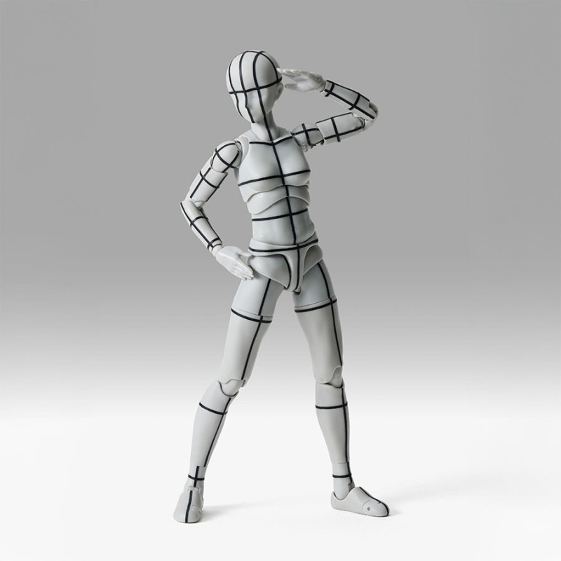 BODY CHAN -SPORTS EDITION WIRE FRAME- (GRAY COLOR VER.) FIG. 13,5 CM BODY KUN / BODY CHAN