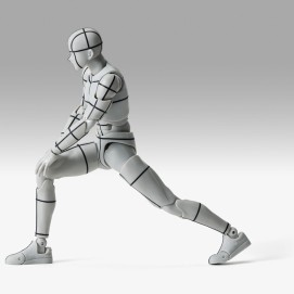 BODY KUN -SPORTS EDITION WIRE FRAME- (GRAY COLOR VER.) FIG. 15 CM BODY KUN / BODY CHAN SH