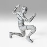 BODY KUN -SPORTS EDITION WIRE FRAME- (GRAY COLOR VER.) FIG. 15 CM BODY KUN / BODY CHAN SH