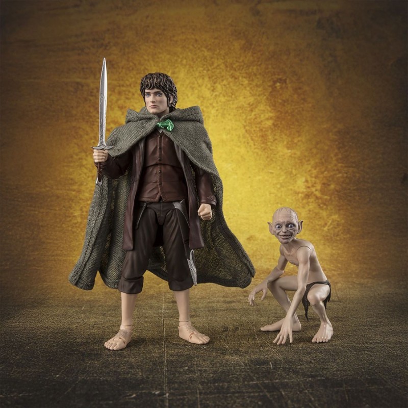 FRODO BAGGINS & GOLLUM FIGURAS 12 & 5 CM THE LORD OF THE RINGS: THE FELLOWSHIP OF THE RING