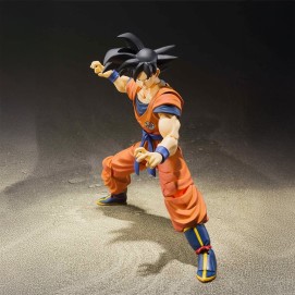 SON GOKU SAIYAN RAISED ON EARTH FIG. 14 CM DRAGON BALL Z SH FIGUARTS RE-RUN