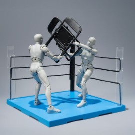 ACT RING (NEUTRAL CORNER) & FOLDING CHAIR SET FOR SH FIGUARTS TAMASHII STAGE