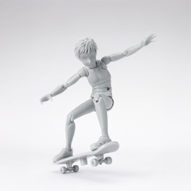 HOMBRE -SCHOOL LIFE- EDITION DX SET (GRAY COLOR VER.) FIG. 13,5 CM BODY-KUN SH FIGUARTS