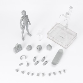 HOMBRE -SCHOOL LIFE- EDITION DX SET (GRAY COLOR VER.) FIG. 13,5 CM BODY-KUN SH FIGUARTS