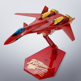 VF-19 CUSTOM FIRE VALKYRIE FIGURA 15 CM MACROSS 7 HI-METAL R