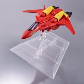 VF-19 CUSTOM FIRE VALKYRIE WITH BASARA NEKKI FIGURA 11 CM MACROSS 7 TINY SESSION