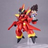 VF-19 CUSTOM FIRE VALKYRIE WITH BASARA NEKKI FIGURA 11 CM MACROSS 7 TINY SESSION