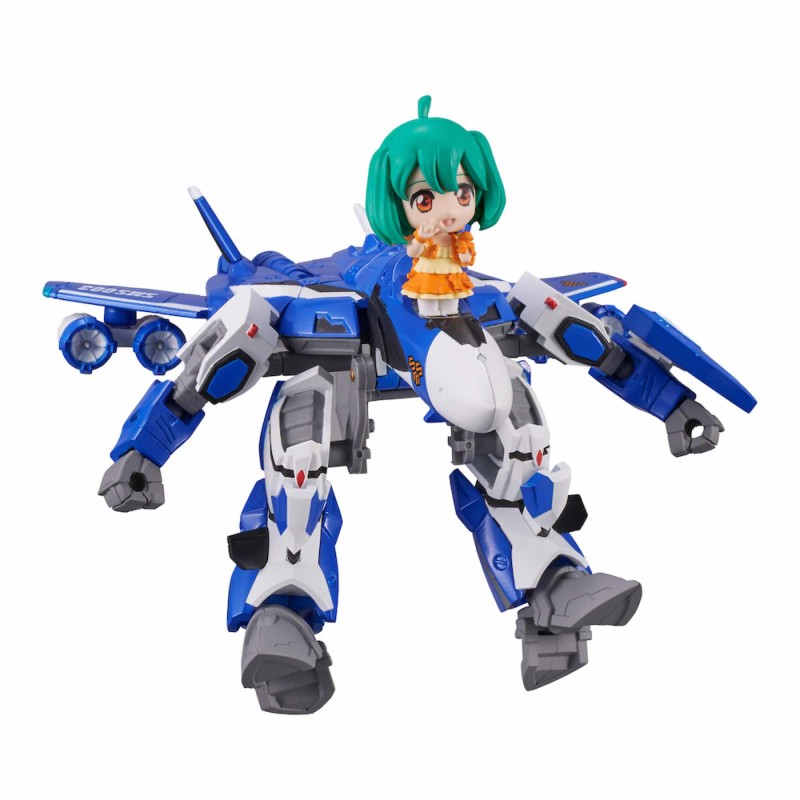 VF-25G MESSIAH VALKYRIE WITH RANKA FIGURA 10 CM MACROSS FRONTIER TINY SESSION