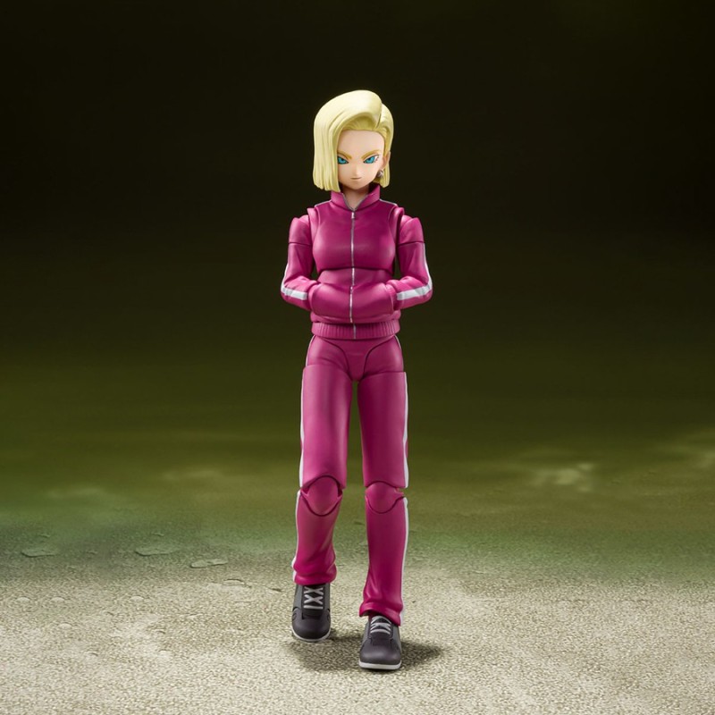 A-18 ANDROID 18 UNIVERSE SURVIVAL SAGA FIGURA 14,5 CM DRAGON BALL SUPER SH FIGUARTS