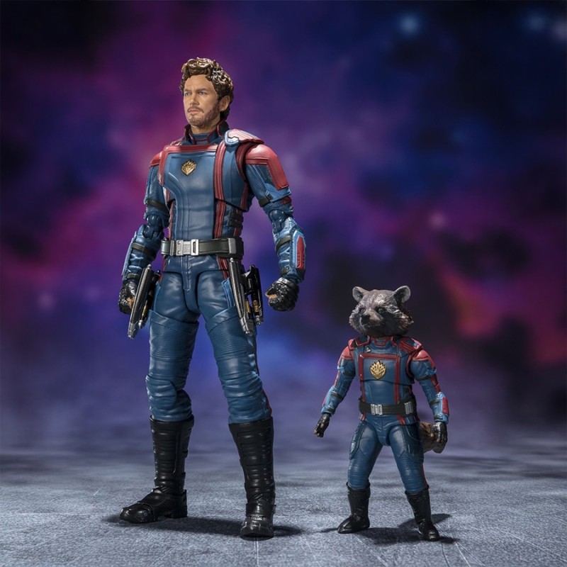 STAR LORD & ROCKET RACCOON 2 FIGURAS 15 & 6 CM MARVEL GUARDIANS OF THE GALAXY VOPRECIO NETO / FECHA LIMITE: 23/05/2023