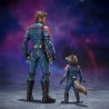 STAR LORD & ROCKET RACCOON 2 FIGURAS 15 & 6 CM MARVEL GUARDIANS OF THE GALAXY VOL. 3 SH FIGUA