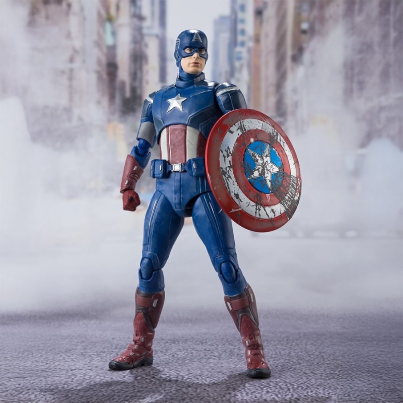 CAPITAN AMERICA (AVENGERS ASSEMBLE) EDITION FIGURA 15 CM MARVEL AVENGERS SH FIGUARTS