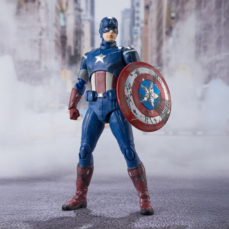 CAPITAN AMERICA (AVENGERS ASSEMBLE) EDITION FIGURA 15 CM MARVEL AVENGERS SH FIGUPRECIO NETO