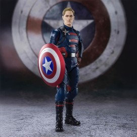 CAPTAIN AMERICA JOHN WALKER FIGURA 15CM MARVEL FALCON & WINTER SOLDIER SH FIGUARTS RE-RUN