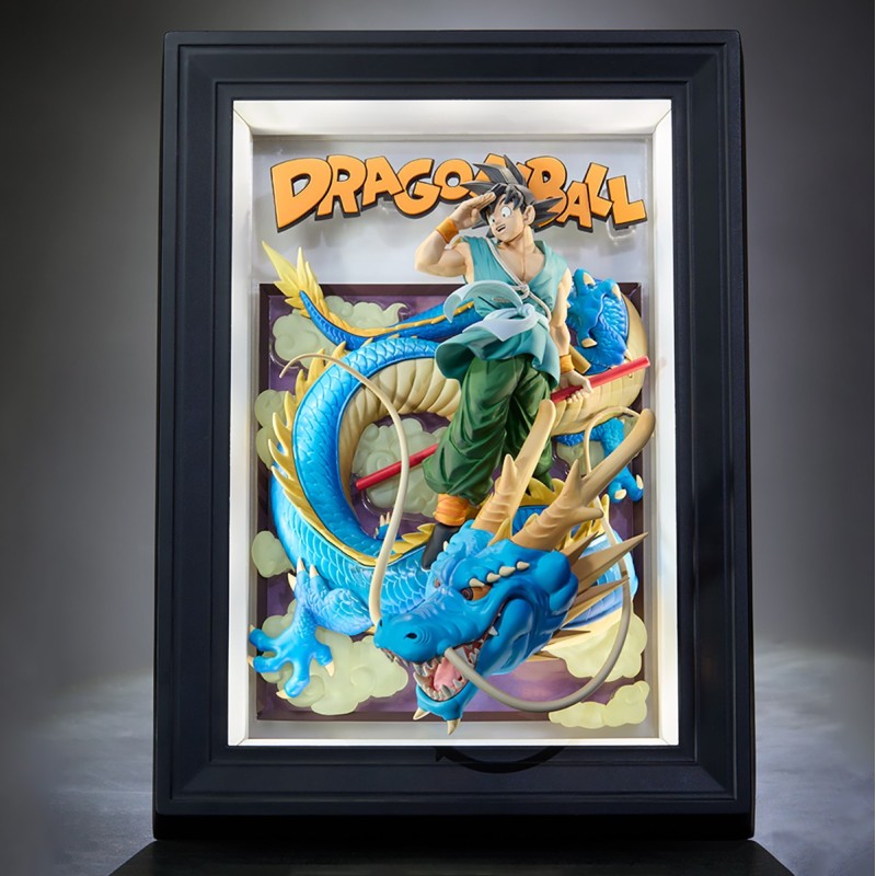 SON GOKU AND DRAGON CUADRO 3D 27,5 CM DRAGON BALL TAMASHII ART