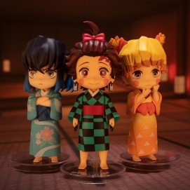 SUMIKO ZENKO INOKO ENTERTAINMENT DISTRICT ARC SET FIGURAS 9 CM KIMETSU NO YAIBA PRECIO NETO  / FECHA LIMITE 25/04/2022