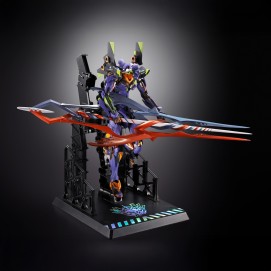 EVANGELION 01 TEST TYPE WITH THE SPEAR OF GAIUS FIGURA 22 CM EVANGELION 30TH ANNIVERSARY METAL BUILD