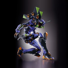 EVANGELION 01 TEST TYPE WITH THE SPEAR OF GAIUS FIGURA 22 CM EVANGELION 30TH ANNIVERSARY METAL BUILD