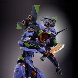 EVANGELION 01 TEST TYPE WITH THE SPEAR OF GAIUS FIGURA 22 CM EVANGELION 30TH ANNIVERSARY METAL BUILD