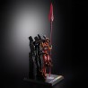 EVANGELION 01 EVANGELION 02 PRODUCTION MODEL WITH THE SPEAR OF CASSIUS FIGURA 22 CM EVANGELION 30TH ANNIVERSARY METAL BUILD COLL