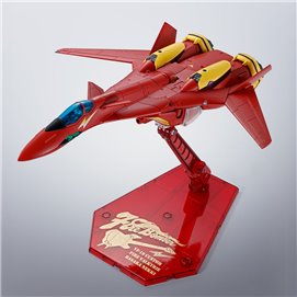 VF-19 CUSTOM FIRE VALKYRIE FIGURA 15 CM MACROSS 7 HI-METAL R