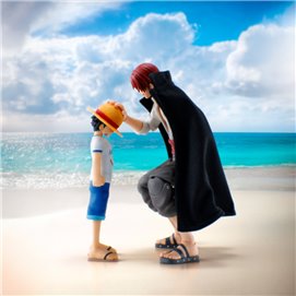 SHANKS & MONKEY D. LUFFY CHILDHOOD VER. FIG. 16,5 / 10 CM ONE PIECE SH FIGUARTS COLLECTORS