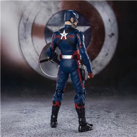 CAPTAIN AMERICA JOHN WALKER FIGURA 15CM MARVEL FALCON & WINTER SOLDIER SH FIGUARTS RE-RUN