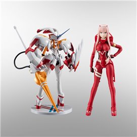 STRELIZIA & ZERO TWO 5TH ANNIVERSARY SET FIGURA 16 CM DARLING IN THE FRANXX SH FIGUARTS X TH