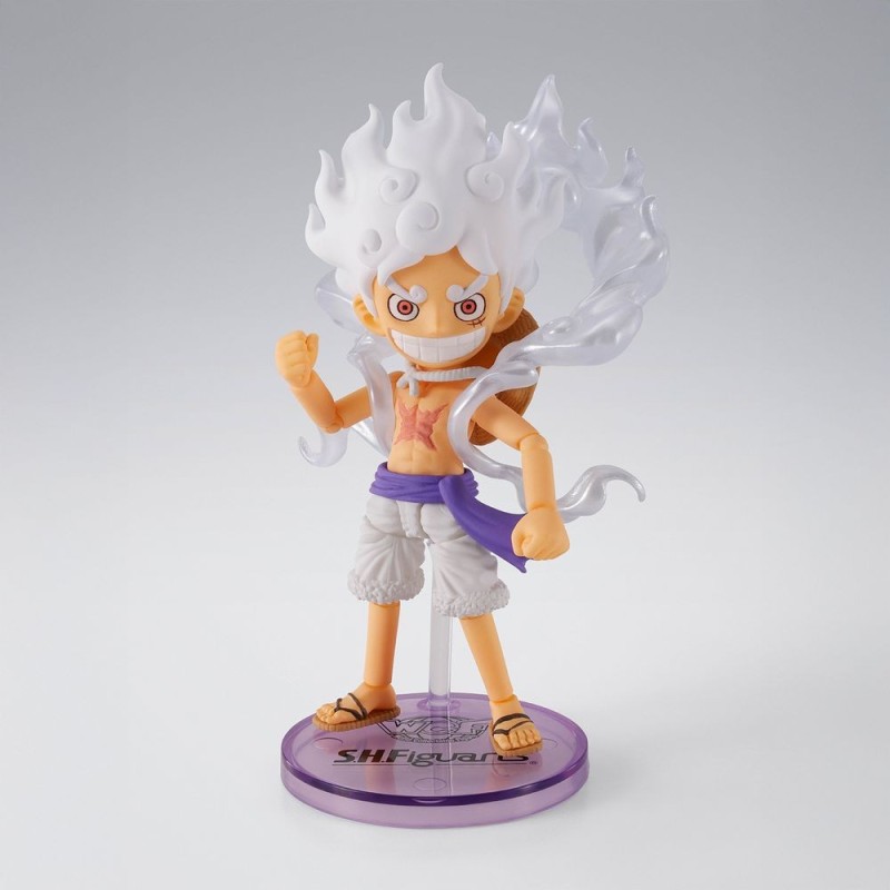 MONKEY D. LUFFY -GEAR 5- FIGURA 7,5 CM ONE PIECE WORLD COLLECTABLE FIGURE X SH FIGUARTS COLLECTORS SHOP