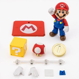 MARIO FIGURA 10 CM SUPER MARIO BROS S.H. FIGUARTS RE-RUN