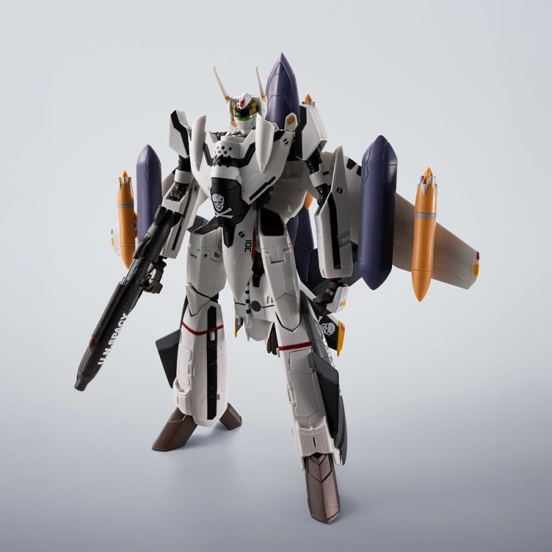 VF-0S PHOENIX (ROY FOCKER USE) + QF-2200D-B GHOST FIGURA 14 CM MACROSS ZERO HI-METAL R