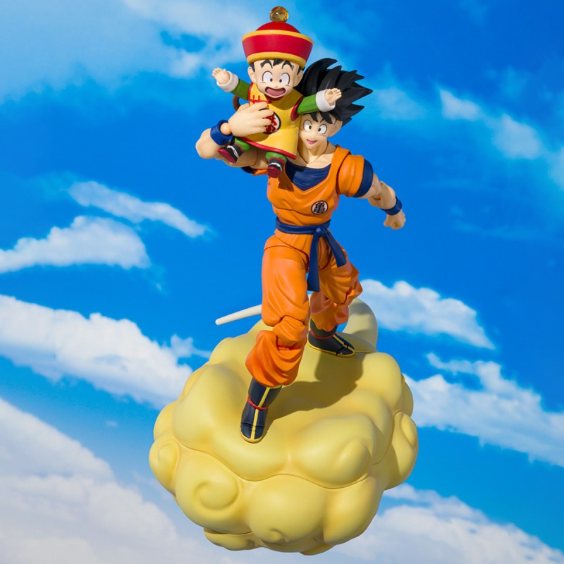 SON GOKU & SON GOHAN -KID- & KINTOUN FIGURAS 14 CM & 6 CM DRAGON BALL Z SH FIGUARTS COLLECTOR SHOP