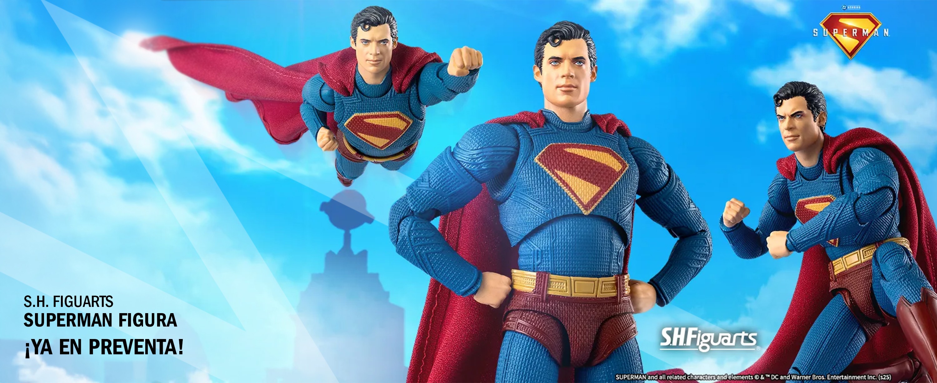 SUPERMAN FIGURA 16,5 CM SUPERMAN 2025 SH FIGUARTS